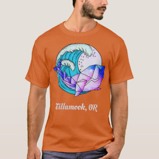 Camiseta Mulheres Tillamook OU Orca Geométrica Japonesa