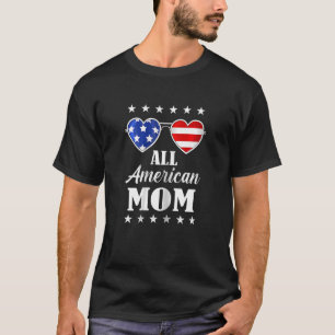 Camiseta Mulheres Todas Mãe Americana 4 De Julho Mãe