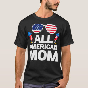 Camiseta Mulheres Todos os Americanos Mãe Americana Mãe Ame
