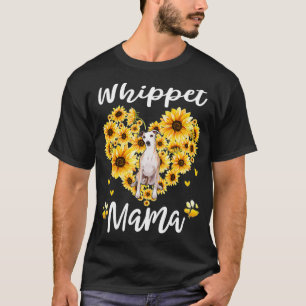 Camiseta Mulheres Topete Sunflower Mamãe Cachorro Dons
