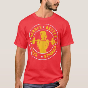 Camiseta Mulheres Trabalhando Elevando Malhação Motivaciona