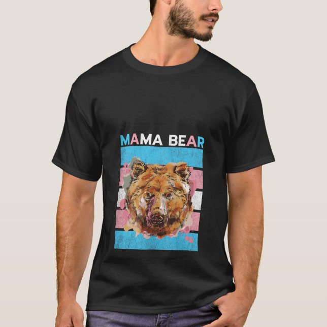 Camiseta Mulheres Trans Mama Ursa Transgêneros (Frente)