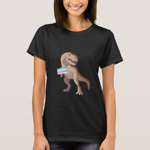 Camiseta Mulheres Transgênero Dino T Rex Trans Prioridades
