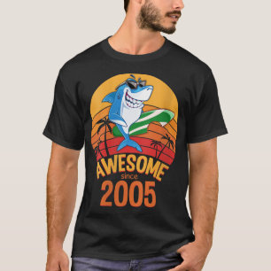 Camiseta Mulheres Tubarões Aniversário De 15 Anos Surf Incr