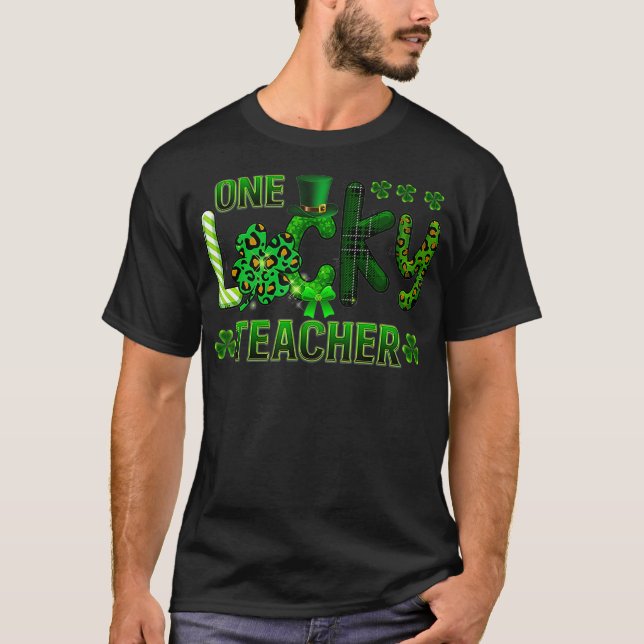 Camiseta Mulheres Um Dia de São Patrício Engraçado De Profe (Frente)