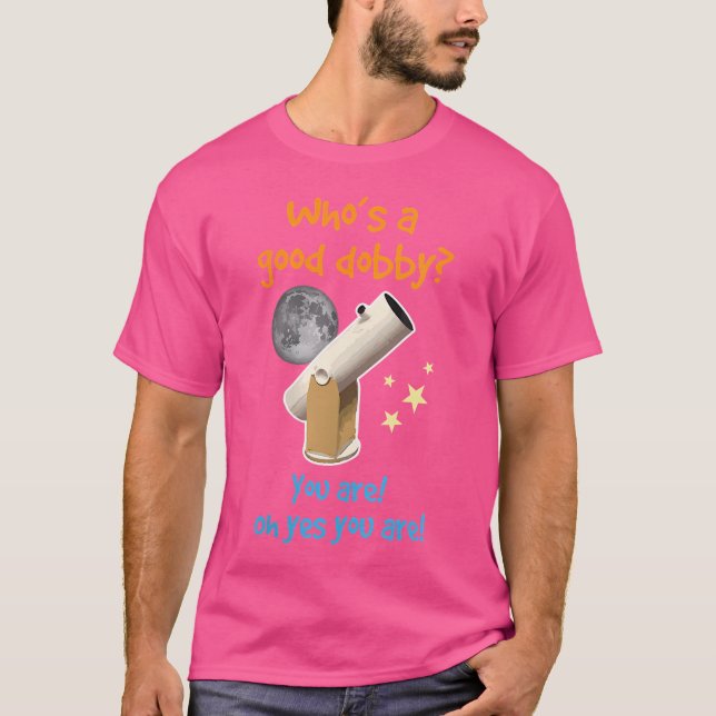 Camiseta Mulheres Uma Boa Astronomia Do Telescópio Dobsonia (Frente)