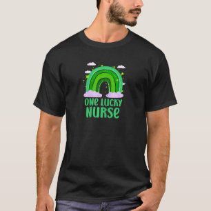 Camiseta Mulheres Uma Enfermeira Sortuda Escrub Rn Icu Er S