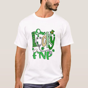 Camiseta Mulheres Uma Enfermeira Sortuda FNP Enfermeira Sha