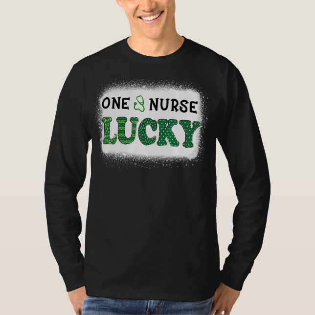 Camiseta Mulheres Uma Enfermeira Sortuda Stethoscope Roubou (Frente)