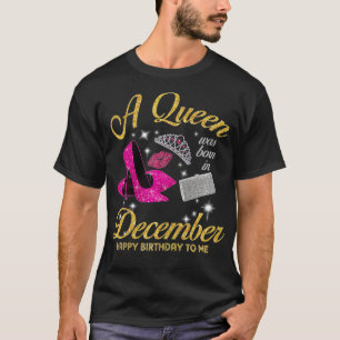 Camiseta Mulheres Uma Rainha foi nascer em dezembro Cotação