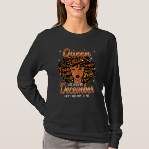 Camiseta Mulheres Uma Rainha Foi Nascer Em Dezembro Feliz A