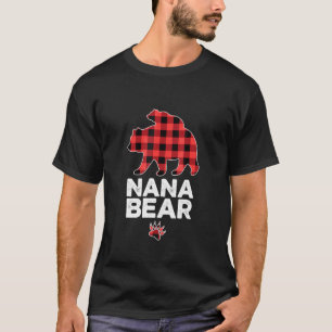 Camiseta Mulheres Ursinho Nana Avó Pijama Família Nan