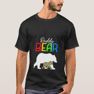 Camiseta Mulheres Urso Pai Bonito Conscientização do Autism