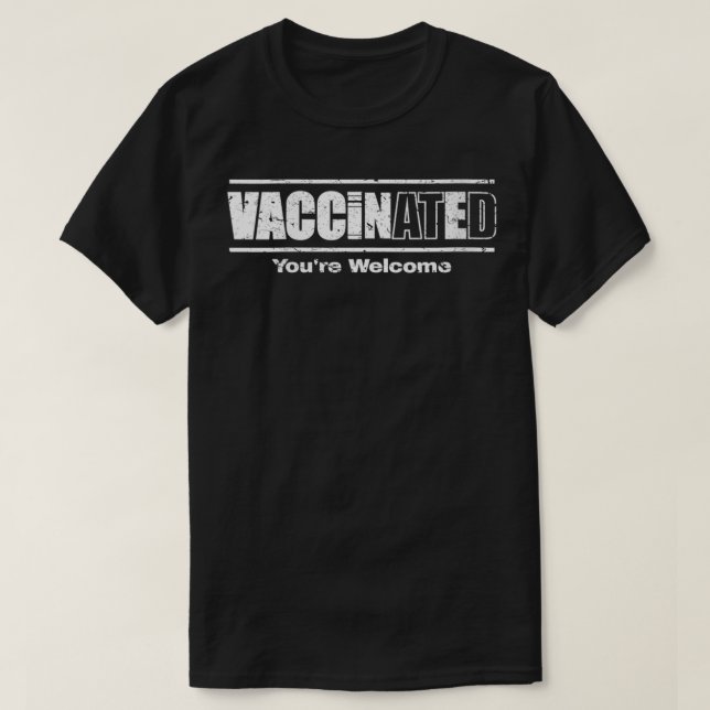 Camiseta Mulheres vacinadas de boas-vindas Vin Pro Vaccine (Frente do Design)