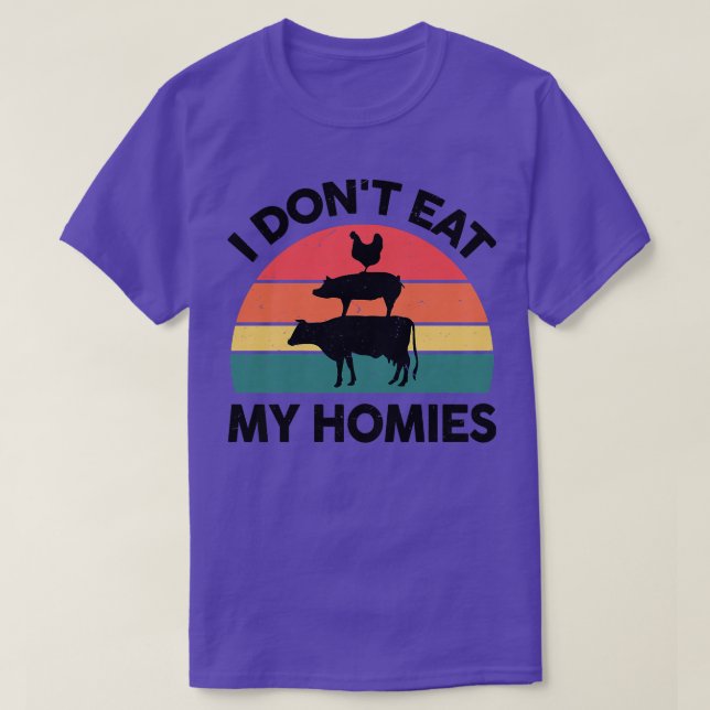 Camiseta Mulheres Vegan Eu não como meus pais Direitos dos  (Frente do Design)
