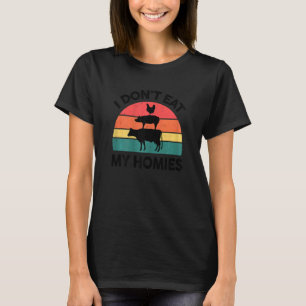 Camiseta Mulheres Veganas Não Como Meus Amigos Veganismo Ve
