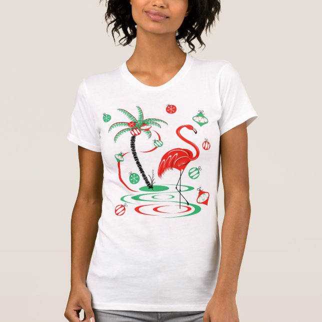 Camiseta Mulheres vermelhas do t-shirt dos Baubles do (Frente)