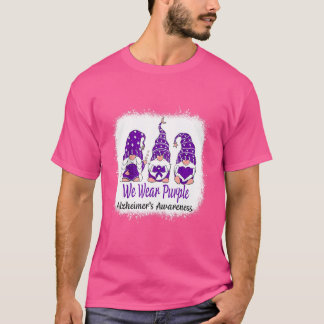 Camiseta Mulheres Vestimos a consciência do mal de Alzheime