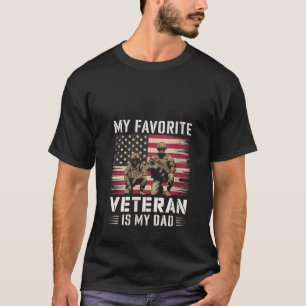 Camiseta Mulheres Veteranos Bandeira Pai Americana Orgulhos