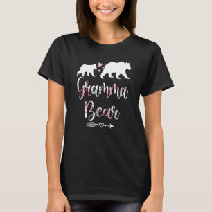Camiseta Mulheres Viciadas em Urso Floral Correspondendo à