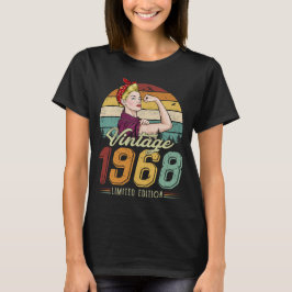 CAMISETA MULHERES VINTAGE 1968 EDIÇÃO LIMITADA