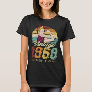 CAMISETA MULHERES VINTAGE 1968 EDIÇÃO LIMITADA