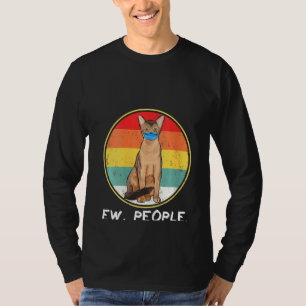 Camiseta Mulheres Vintage Abyssinian Ew Pessoas Cat Vestind