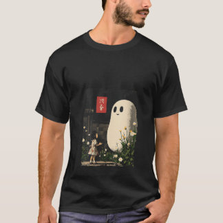 Camiseta Mulheres Vintage Anime Japonês Ghost Kawaii Hallow