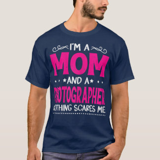 Camiseta Mulheres Vintage Eu sou uma mãe e um fotógrafo eng