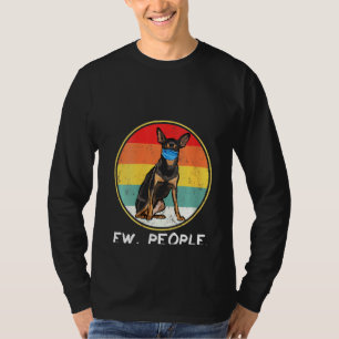 Camiseta Mulheres Vintage Ew Miniatura Pessoas Cão Pinscher