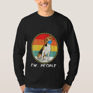 Camiseta Mulheres Vintage Ew Pessoas Beagle Cachorro Vestin