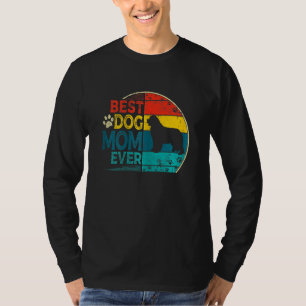 Camiseta Mulheres Vintage Melhor Cachorro Da Terra Nova Mãe