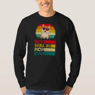 Camiseta Mulheres Vintage Melhor Pai Shiba Inu Nunca Pai