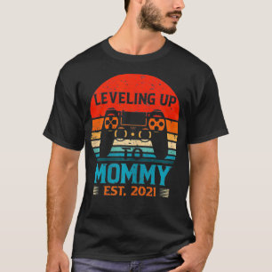 Camiseta Mulheres Vintage Nivelando Para O Est Da Mamãe