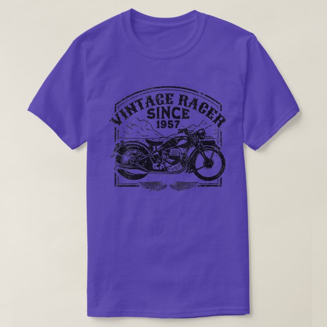Camiseta Mulheres Vintage Racer Desde 1957 (Frente do Design)
