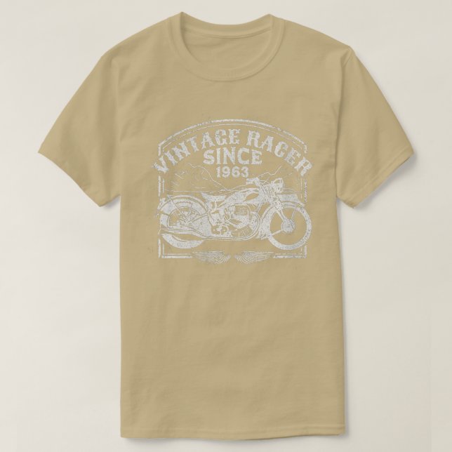 Camiseta Mulheres Vintage Racer Desde 1963 (Frente do Design)