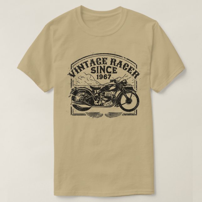 Camiseta Mulheres Vintage Racer Desde 1967 (Frente do Design)