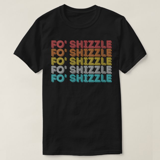 Camiseta Mulheres Vintage Retro Fo Shizzle VNeck (Frente do Design)