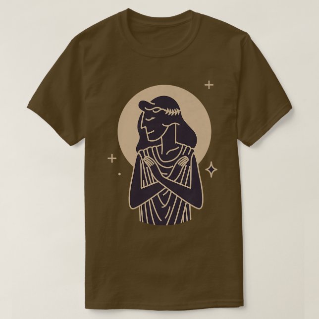 Camiseta Mulheres Virgo Astrologia Horoscópio Mulheres Adol (Frente do Design)