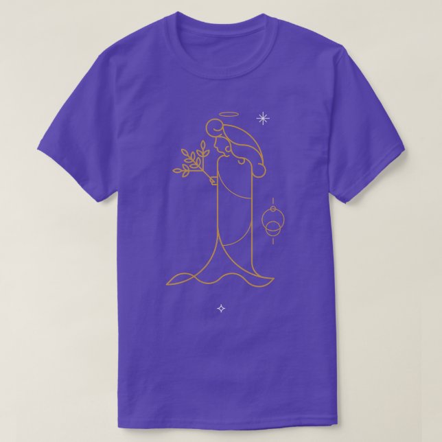Camiseta Mulheres Virgo Astrologia Horoscópio Mulheres Adol (Frente do Design)
