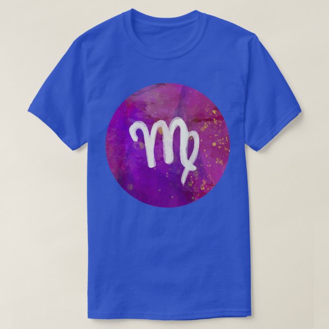 Camiseta Mulheres Virgo Astrologia Horoscópio Mulheres Adol (Frente do Design)