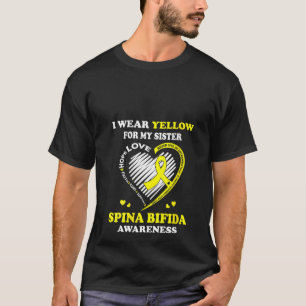Camiseta Mulheres Visto Amarelo Para Minha Irmã Spina Bif
