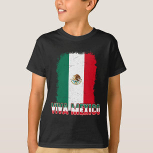 Camiseta Mulheres Viva México Sinalizador Homens Crianças R