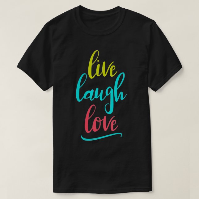 Camiseta Mulheres Vivem Ria Amor Aprender VNeck (Frente do Design)
