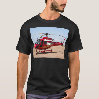Camiseta Mulheres voam Helicóptero