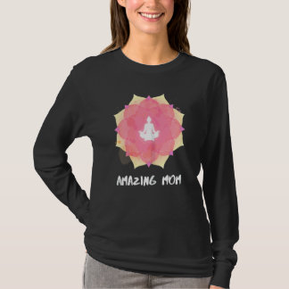 Camiseta Mulheres Yoga Mãe Dia de as mães Mandala 3