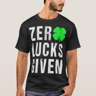 Camiseta Mulheres Zero Lucks Dado Irlandês Ditos Adultos Sa