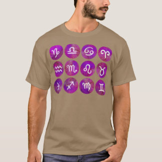Camiseta Mulheres Zodíaco Sinais Astrologia Mulheres Teias