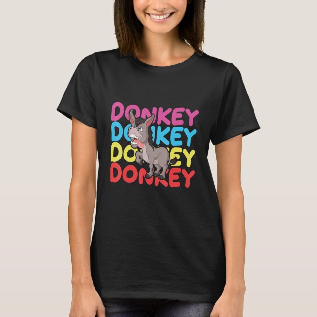 Camiseta Muli Mule Fans Long Ear Donkey (Frente)