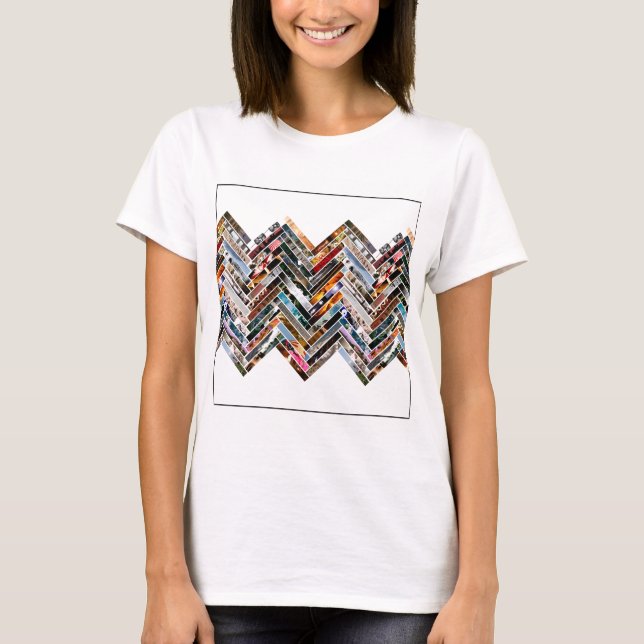 Camiseta Multi colagem da foto (Frente)